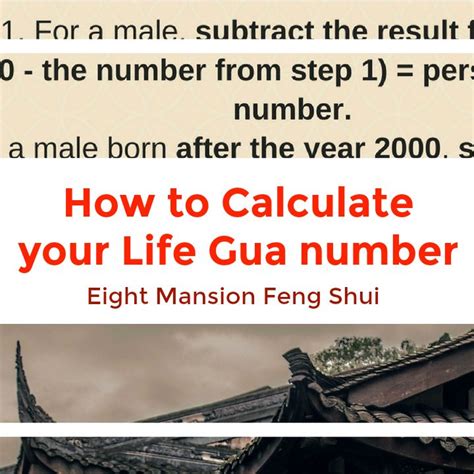 年命卦|6. 年命卦計算法 Calculate Life Gua — 甄偉文風水